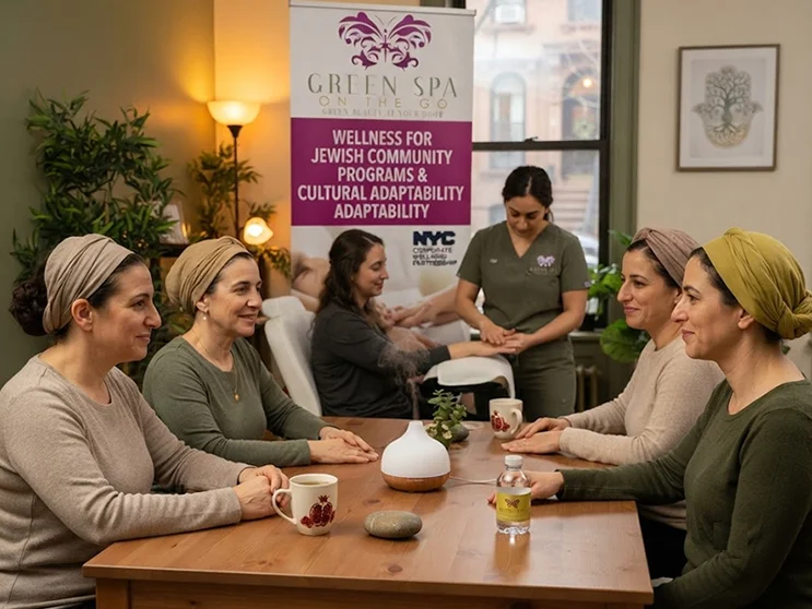 Serene atmosphere for culturally sensitive wellness programs for the Jewish community in NYC